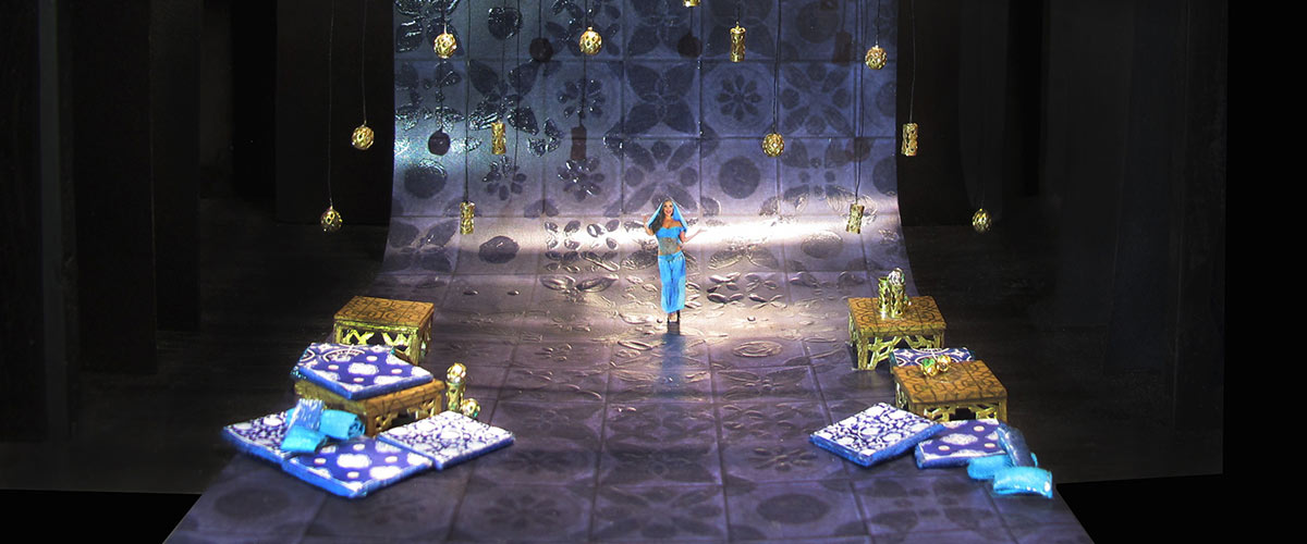The Arabian Nights set design by Heipo Leung