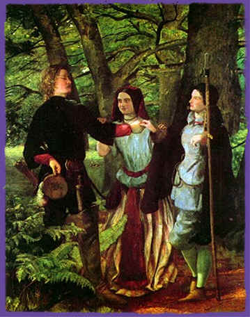 The Mock Marriage of Orlando and Rosalind by Walter Howell Deverell